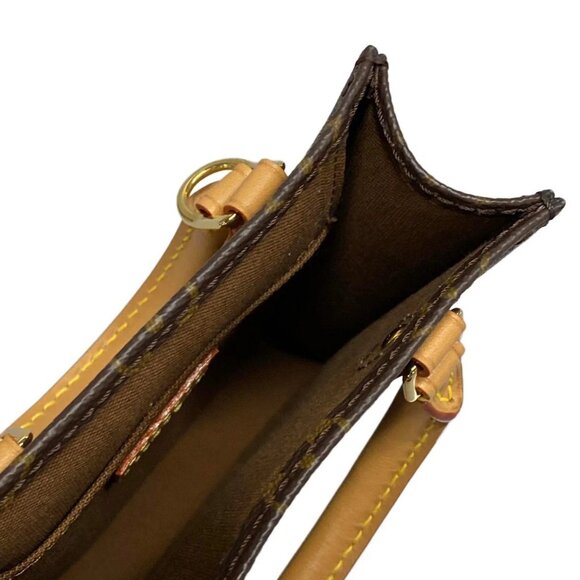 Auth LOUIS VUITTON Petit Sac Plat M69442 Monogram - CA4230 Tote Bag - Picture 12 of 16